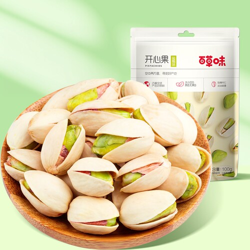 百草味开心果100g原色无漂白