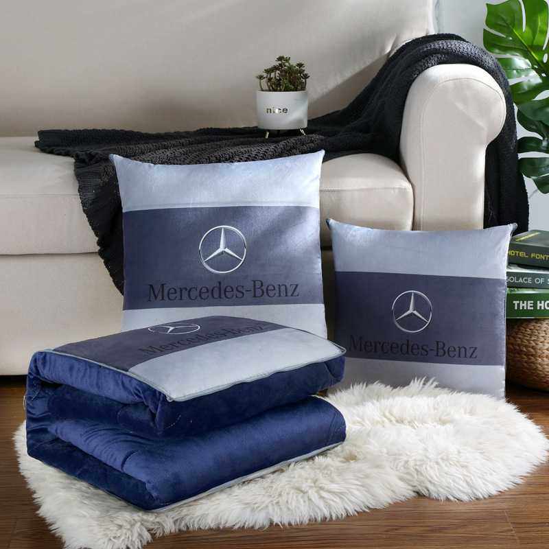 汽车抱枕被子水晶绒两用折叠空调被子枕头午睡车标靠枕靠垫护腰,居家布艺,抱枕被,淘宝优惠券,粉丝福利购,淘宝优惠卷