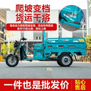 国威GW1800DZH-4电动三轮车拉货货运车农家用物业载重王爬坡厂家