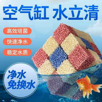 五色小方神砖滤材鱼缸过滤材料细菌屋底滤材硝化细菌屋纳米mp滤材