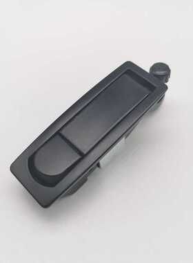 MS606-2黑色短背平面锁，弹跳型平面锁，电柜门锁，机柜机箱门锁