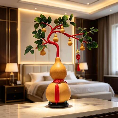 真葫芦摆件成品发货居家办公饰品