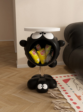 星之卡比零食架客厅大型电视柜沙发旁边卧室落地软装饰品煤球摆件