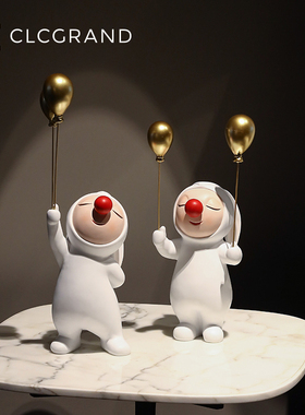 客厅兔娃娃装饰摆件家居饰品高级感玄关桌面酒柜摆设乔迁新居礼品