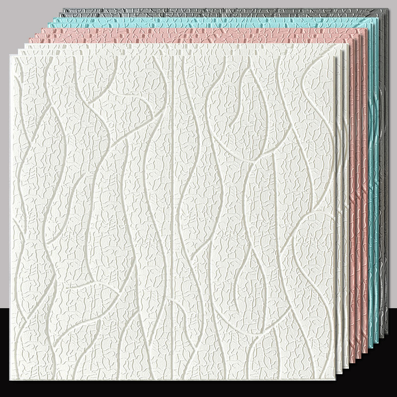 墙纸自粘卧室温馨3d立体墙贴背景墙面装饰壁纸防水防潮天花板贴纸