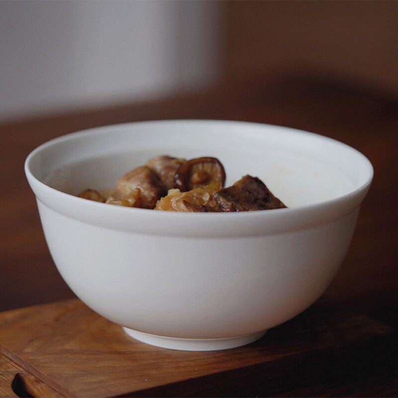 曼叙  恬素  中式 仿古陶瓷 汤碗面碗 纯色 家用日常 餐具 定制