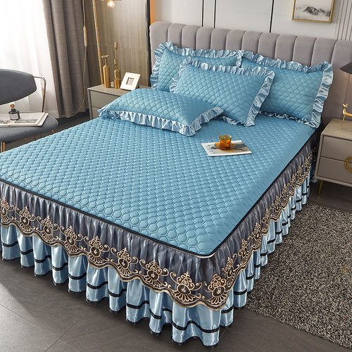 折叠式纯色可拆卸乳胶凉席三件套欧式夏季透气吸汗空调席子可机洗