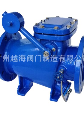 法兰消声重锤式防倒流防水锤止回阀 HWH44H缓闭重锤止回阀