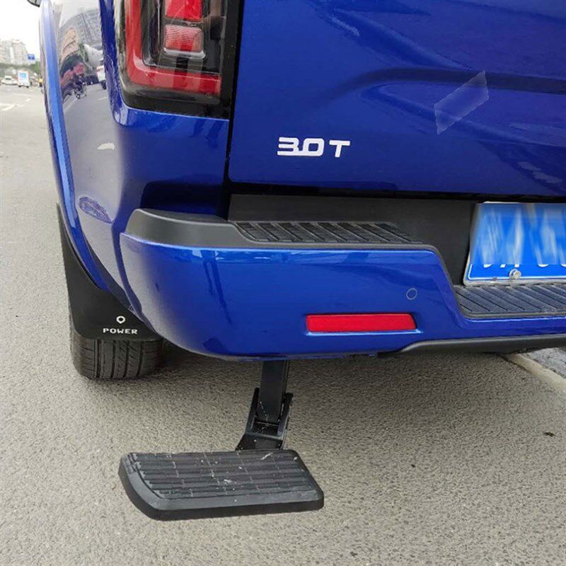 长城炮皮卡车改装尾门登车踏板折叠小踏板