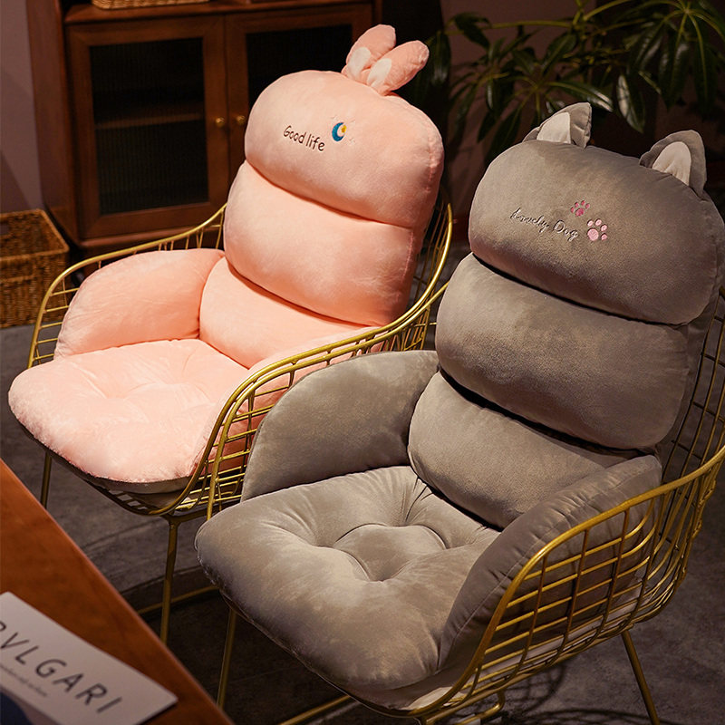 新款冬季加高坐垫靠背一体办公室椅垫加厚腰垫学生宿舍半包围屁垫,居家布艺,椅垫,淘宝优惠券,粉丝福利购,淘宝优惠卷