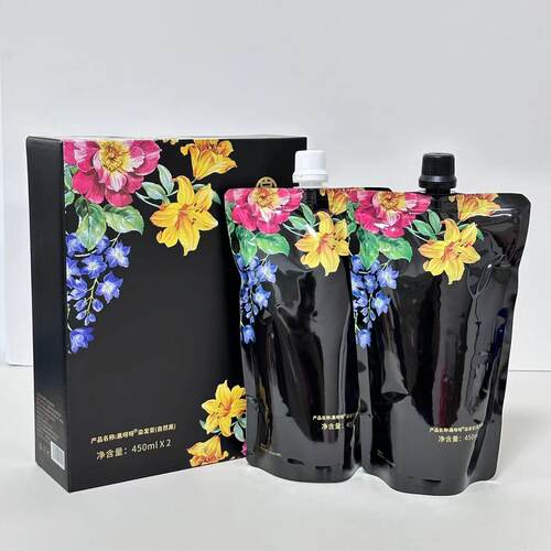 黑呀呀自然黑染发膏发廊款900ml