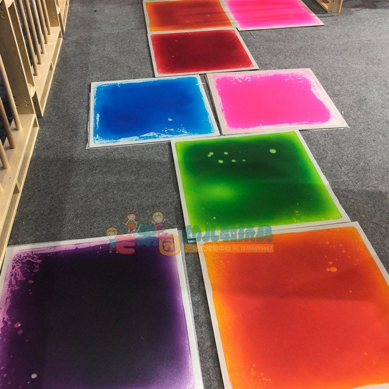 行教液体地垫爬爬垫儿童早统训练室游戏垫子宝宝跳垫拼接爬感毯