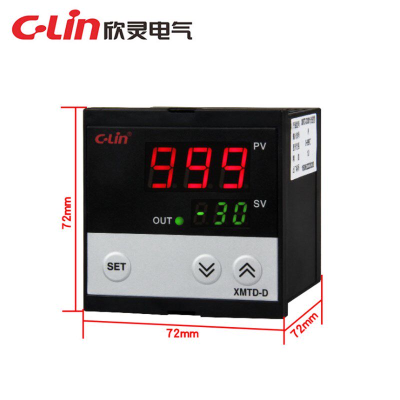 欣灵牌XMTD-D3001/D3002 K/E热电偶PT100/CU50热电阻数显温控仪表图片