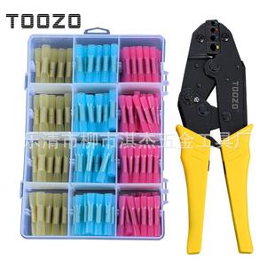 跨境电商200PCS防水端子热缩防水中接管接线鼻子 压线钳套装组合