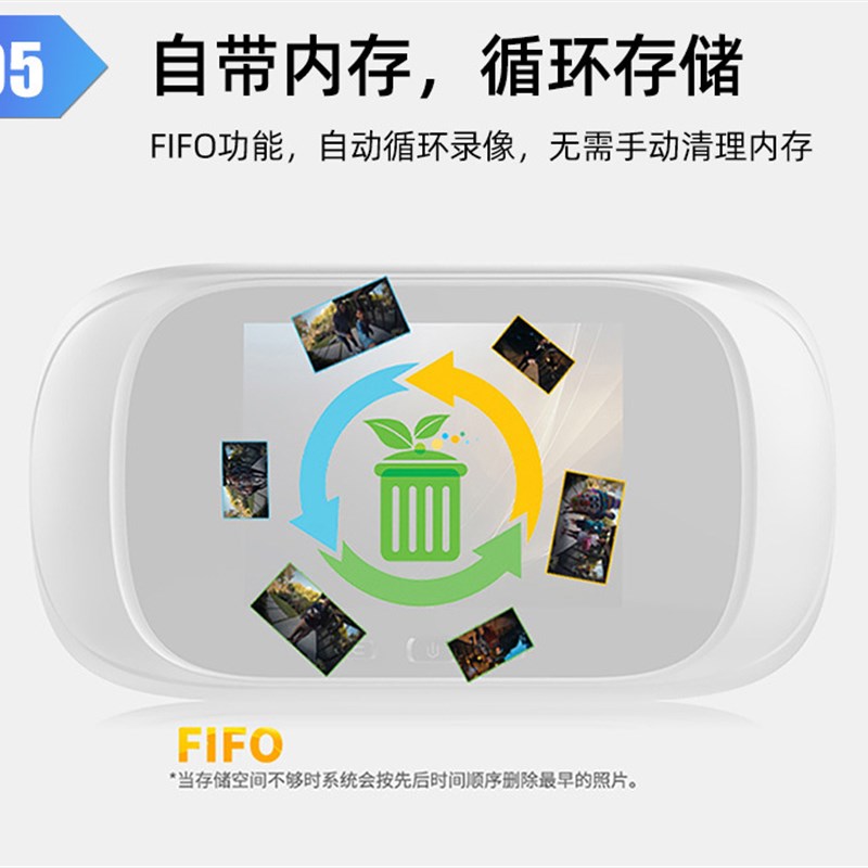 新铃智能猫眼防盗电视可子门款夜视超长待机内置存储拍照摄像头