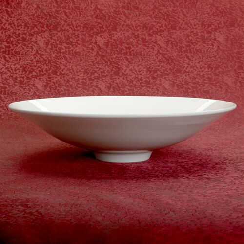 澳式盘子19cm21cm25cm12 英寸唐山骨瓷纯白西式餐盘碟子碗