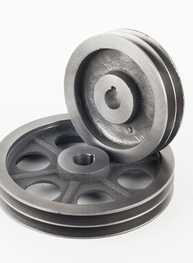 皮带盘双槽2b型铸铁200220250微耕机发电机柴油机电机三角皮带轮