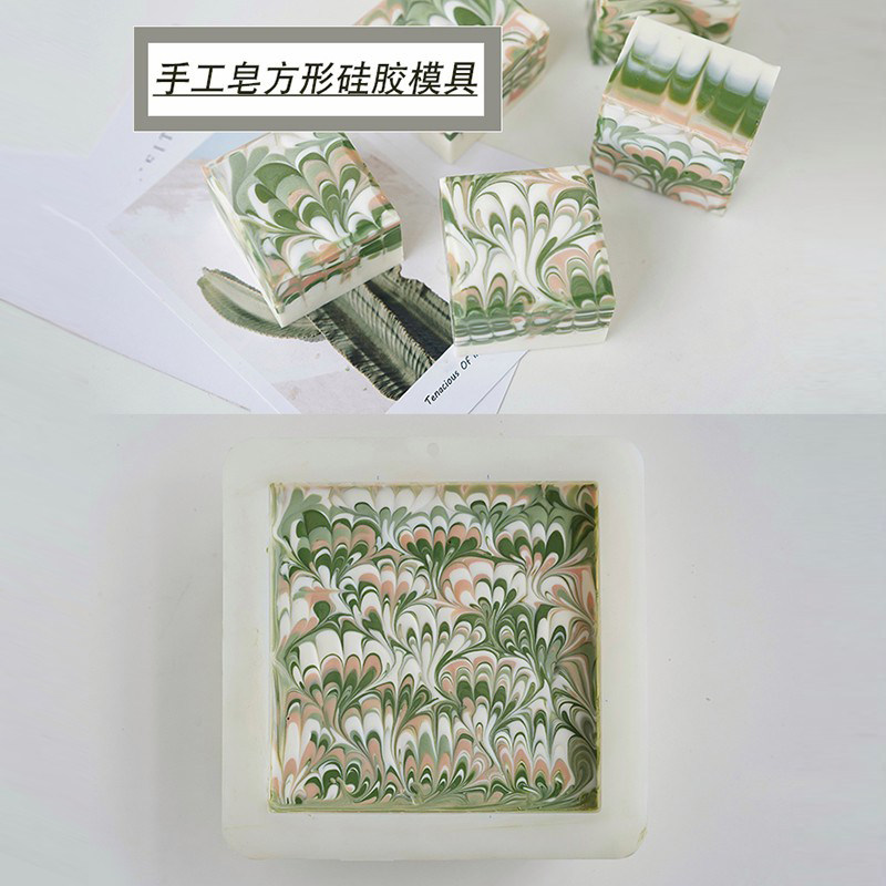 DIY手工皂吐司矽胶模具 方形长方形带盖子子冷制皂渲染皂自制皂模