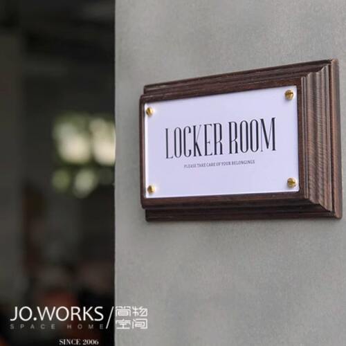 二维码展示牌卫生间标识牌门牌提示指示导示告示导向标志底座摆台