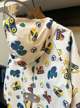 2023新日g系卡通轻薄速干小学生雨衣幼儿园防水两件式长版拉炼雨