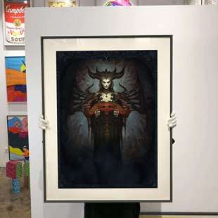 暴雪莉莉丝/希瓦/凯瑞甘/吉安娜艺术版画网吧客厅卧室装饰画版画