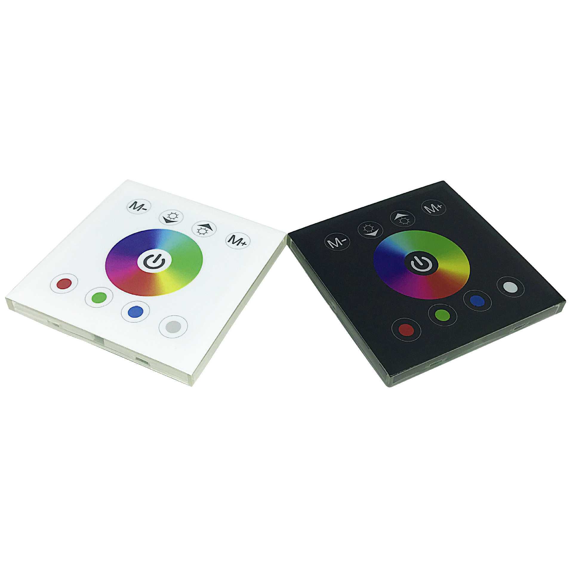 LED控制器 RGBW四路触摸控制器 彩色灯条灯带调色86触摸面板调光