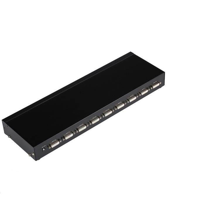 迈拓MT-DV8H 8路dvi分配器 机架式8口DVI分屏器 1进8出分频器分支