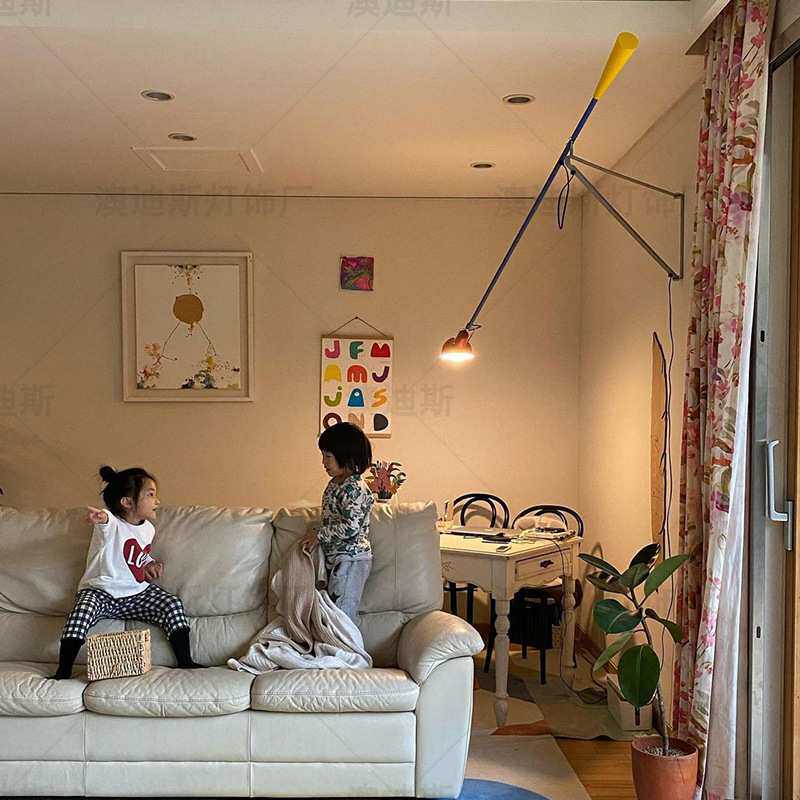 北欧FLOS 265简约个性创意led客厅餐厅卧室床头灯摇臂长臂