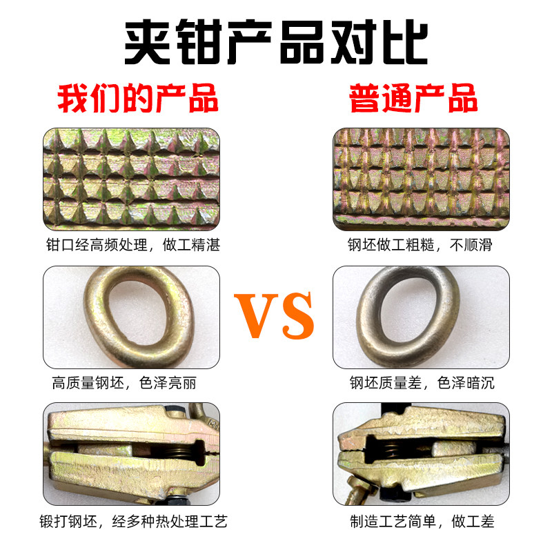 大梁校正仪配件 尖嘴双用直角万向剪式夹钳夹具 汽车钣金修复工具