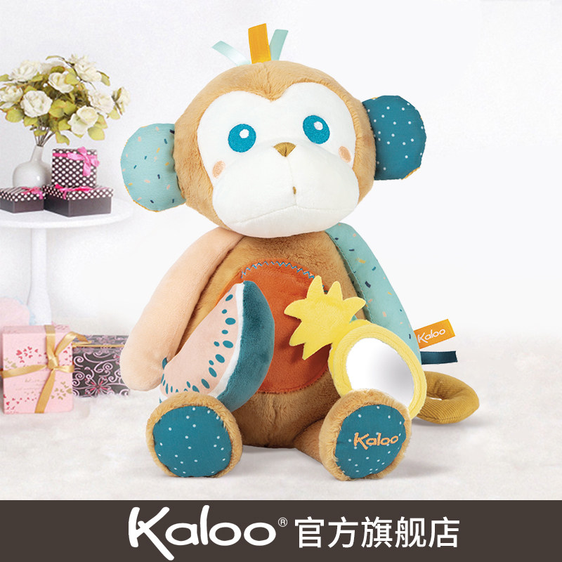 新aolo安抚公仔宝宝安抚玩偶k生儿玩具犀鸟娃娃猴子毛绒玩具
