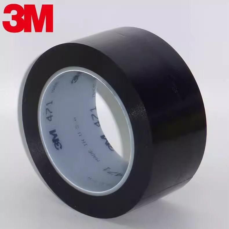3M471黑色地板胶带 PVC防水耐磨强力无痕进口单面胶带6S定位标示