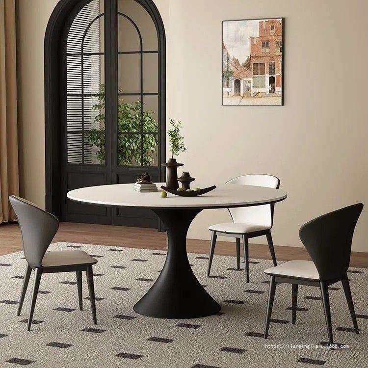 意式极简小户型家用现代简约圆桌法式复古圆形纯白岩板餐桌椅客厅,模玩/动漫/周边/娃圈三坑/桌游,模型制作工具/辅料耗材,淘宝优惠券,粉丝福利购,淘宝优惠卷