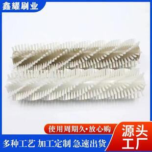 厂家供应龙虾清洗机毛刷辊海鲜蔬菜水果清洗辊刷除尘抛光尼龙刷辊