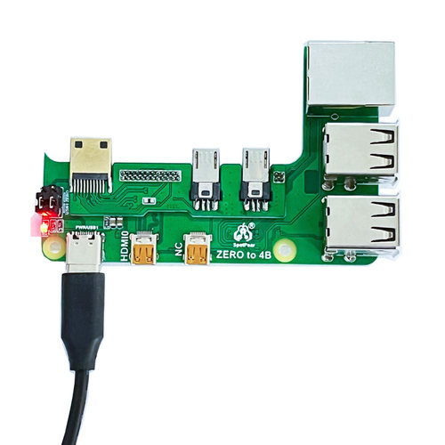 树莓派2W香蕉派M2扩zero展 板转3B/4B接口转换 带网口 USB Pi0