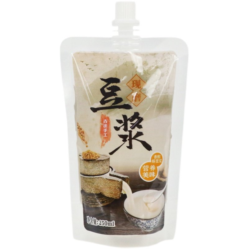 豆浆袋子性次一自立吸嘴袋早餐商用豆浆打包袋食高级耐品温豆浆袋