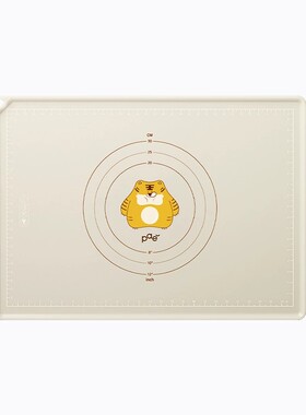 韩式加厚卡通嘟嘟虎硅胶揉面垫不粘擀面垫可折叠面食粉案板和面