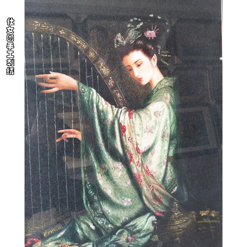 苏绣定做私人定制来图片绣物人肖像相定订绣纯手工刺绣成品画定绣