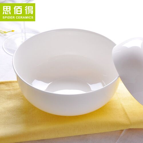 5-7英寸面碗陶瓷碗米饭碗骨瓷碗汤碗纯白餐具沙拉甜品碗无铅