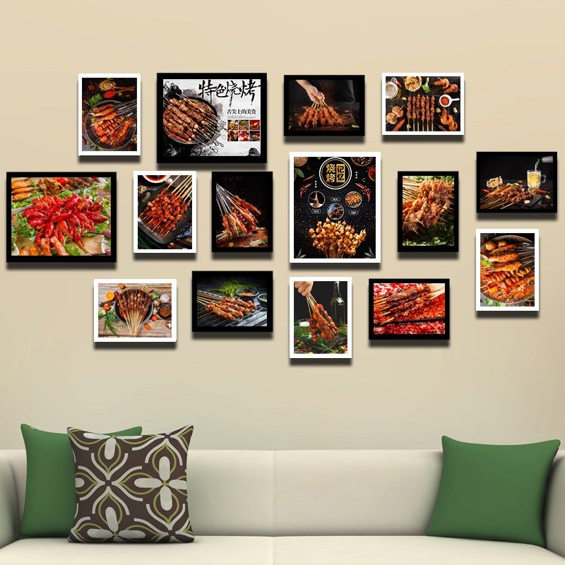 烧烤店装饰画串串火锅店墙壁画创意餐馆饭店个性墙面装饰挂画