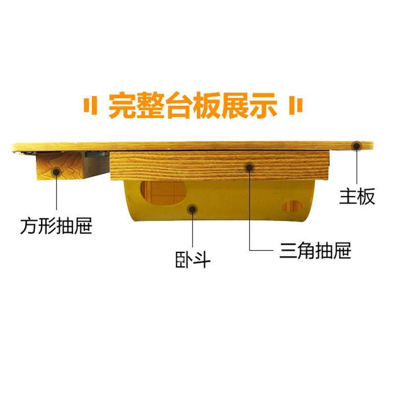 老式家用缝纫机脚踏裁缝桌面台板面板 西湖标准牡丹华南蝴蝶牌