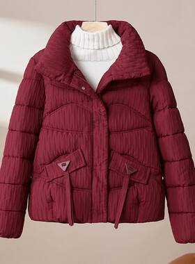 羽绒棉服女冬装短装2023新款韩版宽松时尚棉衣小个子加厚棉袄外套