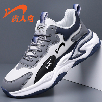 贵人鸟男鞋2025新款秋冬防水跑步鞋男士休闲加绒保暖运动鞋子减震