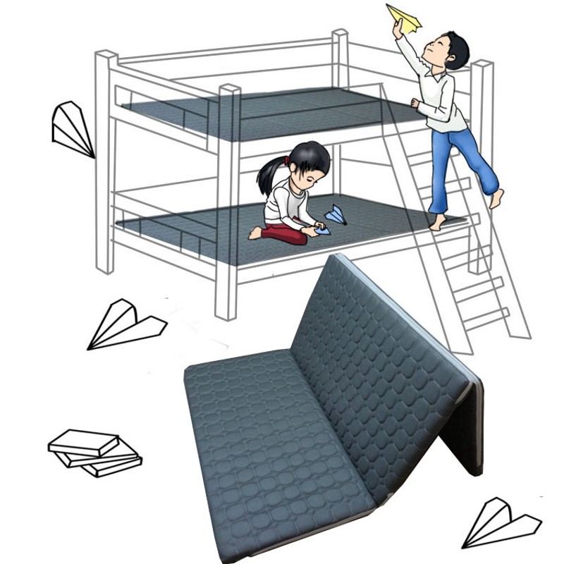 3D棕垫天然椰棕榈学生思童床垫折叠1.2米1拆5m1.8薄席梦儿硬可.洗