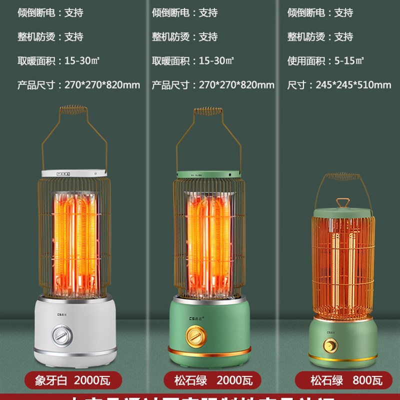 鸟笼取暖器家用小火炉烤太阳台风暖式机小型电暖器速热电暖气