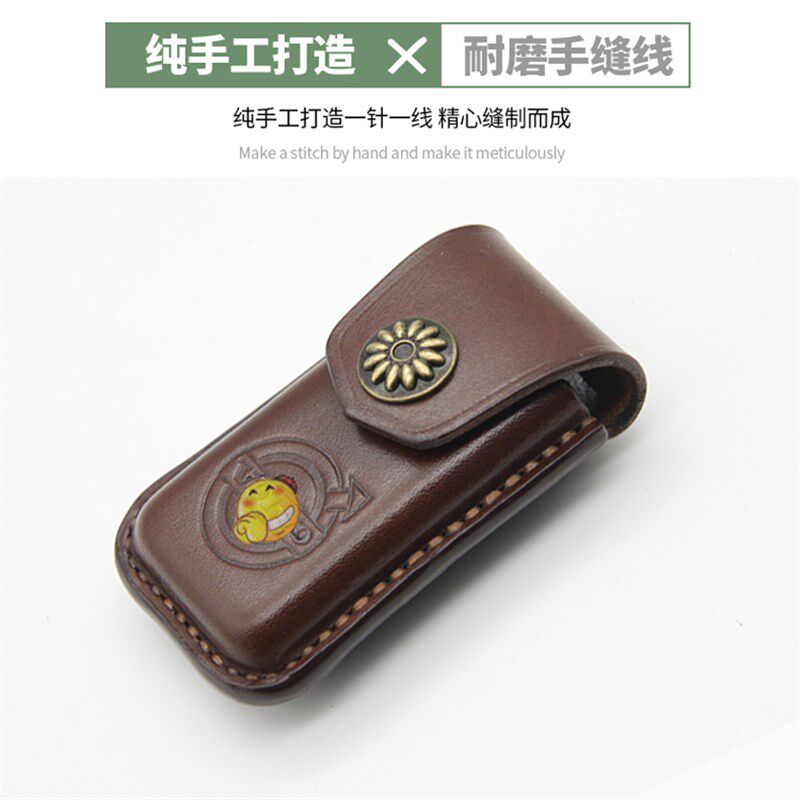 真牛皮手工汽车钥匙保护皮套包定做沃尔沃XC60XC90V90S90挂腰防摔