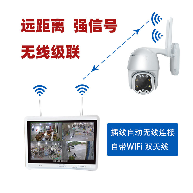 有线器控POE无屏设备套装系统 监控监商清室外家用超市高用摄像头