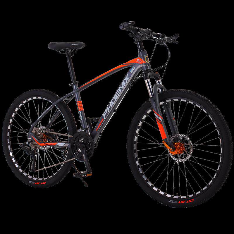 凤凰山地自行车27/30/33速山地26寸变速男越野油刹车