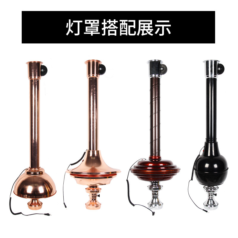 韩式烧烤上排烟管伸缩管硬管吸烟灯罩烤肉店抽烟机排烟设备商用