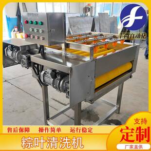 全自动不锈钢粽叶芦苇叶清洗机粽叶清洗设备粽叶芦苇叶去污机器