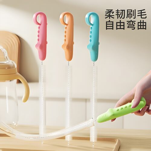 婴儿杯盖吸管清洁刷不掉毛壶嘴